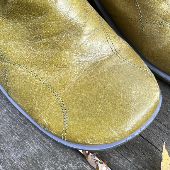 Miz Moos Green Leather Casablanca size 39 calf height boots - Picture 4 of 16